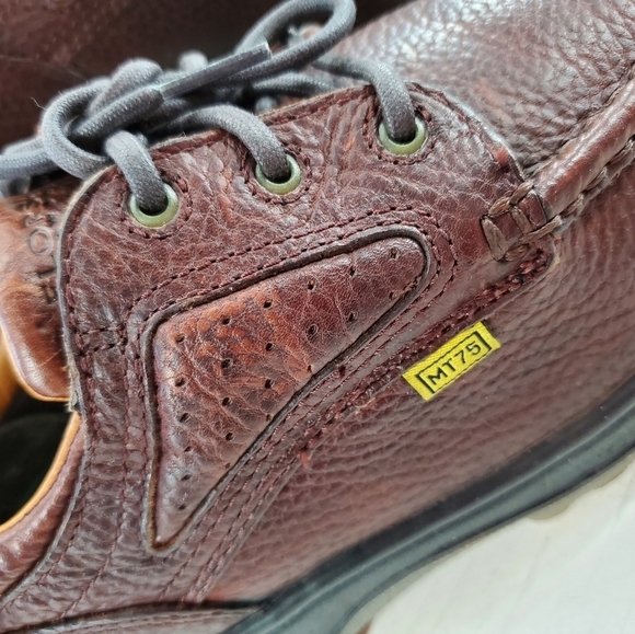 Florsheim Steel Toe Shoes Mens 7 D Womens 9 M Brown Leather Work Safety Oxford main image 4